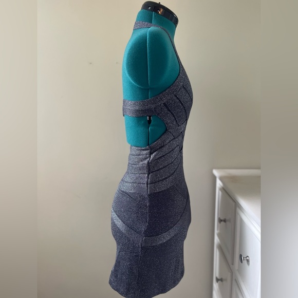 Rock Stella & Jamie Party Dress (Metallic/Grey/Silver/Sparkle, Small) - Picture 2 of 3